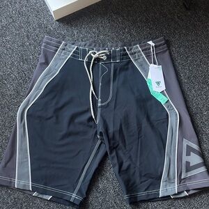 Vissla Men's Black and Gray Board Shorts